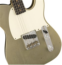 FENDER 2018 JOURNEYMAN RELIC® 1959 CUSTOM ESQUIRE® - AGED INCA SILVER Электрогитара с кейсом, цвет серебристый - фото 93304