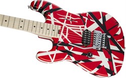 EVH Striped Series LH, R/B/W Электрогитара левосторонняя, цвет красн/син/бел - фото 93431