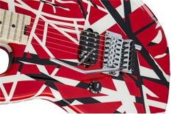 EVH Striped Series LH, R/B/W Электрогитара левосторонняя, цвет красн/син/бел - фото 93433