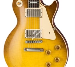 GIBSON CUSTOM '58 Les Paul Standard Honey Lemon Fade VOS NH электрогитара, цвет желтый, в комплекте кейс - фото 94173