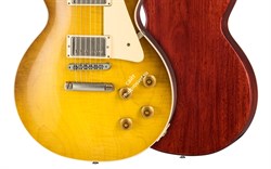 GIBSON CUSTOM '58 Les Paul Standard Honey Lemon Fade VOS NH электрогитара, цвет желтый, в комплекте кейс - фото 94176