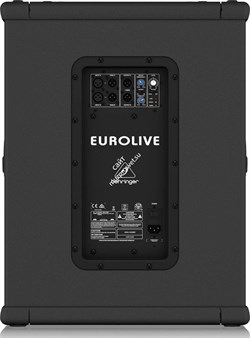 Behringer B1500XP активный сабвуфер 15", 2000 Вт пик, усилительный модуль 3000 Вт, 45-150Гц, 128дБ, стерео-кроссовер, ФНЧ 70-150Гц, BOOST 40-90Гц, стакан под стойку сабвуфер-сателлит - фото 9477