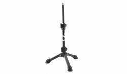 K&M 23150-300-55 настольная микрофонная стойка на треноге, в. от 23 до 43 см, антивибрационные ножки, резьба 3/8', сталь, чёрный - фото 94783
