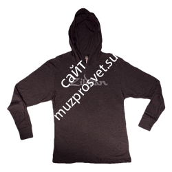 ZILDJIAN T7122 LONG SLEEVE LIGHTWEIGHT HOODIE T, M футболка с длинным рукавом с капюшоном, чёрная, размер M - фото 94850