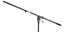 K&M 21100-300-55 журавль для микрофонной стойки, длина 840 мм, алюминий, чёрный - фото 94862