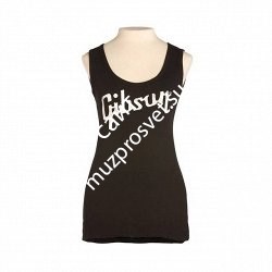 GIBSON LOGO WOMEN'S TANK MEDIUM женская майка с логотипом Gibson, размер M, цвет чёрный - фото 94997