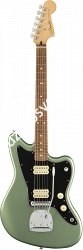 FENDER PLAYER JAZZMASTER PF SGM Электрогитара, цвет зеленый - фото 95369