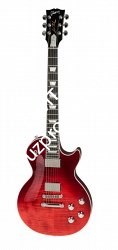 GIBSON LES PAUL STANDARD HP-II 2018 BLOOD ORANGE FADE электрогитара, цвет красный, жесткий кейс - фото 95646
