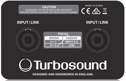 Turbosound PERFORMER TPX152 пассивная двухполосная АС, 15"+1", 8Ом, 250Вт RMS/1000Вт пик, 50Гц–20кГц(-3дБ), 127дБ пик, двойной стакан, корпус ДСП 691 x 460 x 437 мм, 24,8 кг - фото 9571