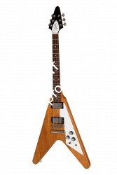GIBSON Flying V Antique Natural электрогитара, цвет натуральный, в комплекте кейс - фото 96126