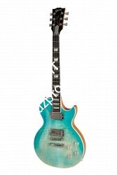 GIBSON 2019 Les Paul High Performance Seafoam Fade электрогитара, цвет морсой волны в комплекте кейс - фото 96150