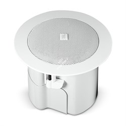JBL Control 42C  сверхкомпактная СЧ/ВЧ потолочная АС (используется с сабвуферами Control 50S/T или 40CS/T). ШП динамик 2.5", 140-20000Гц, 30Вт program, 16?, 82дБ/1Вт/1м, коническая направленность 160°. Габариты 127 (диаметр)х94мм, диаметр выреза в потолке - фото 9639