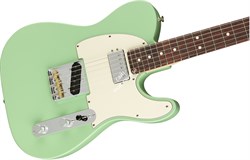 FENDER AMERICAN PERFORMER TELECASTER® WITH HUMBUCKING, RW, SATIN SURF GREEN электрогитара, цвет зеленый, в комплекте чехол - фото 96582