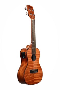 KALA KA-CEME Kala Concert Exotic Mahogany Ukulele w/E электроакустическое укулеле, форма корпуса - концерт, цвет янтарный - фото 96828