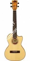 KALA KA-SSTU-SMT-C Travel Tenor Spalted Maple Cutaway w/Bag укулеле, форма корпуса - тенор (с вырезом), в комплекте чехол - фото 96898