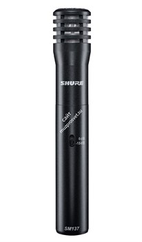 SHURE SM137-LC студийный конденсаторный инструментальный микрофон с кейсом, противоударным креплением и ветрозащитой - фото 96968