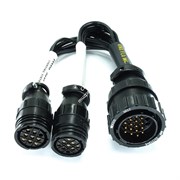 Kinoflo Mega 4Bank to Mega Double Splitter X19-A9M