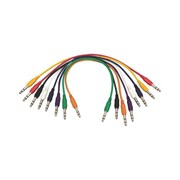 ONSTAGE PC18-17TRS-S - комплект кабелей 6,3 джек стерео  <-> 6,3 джек стерео, 43 см, (8 цветов)