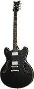 Schecter VINTAGE CORSAIR T.O.M. BLK Гитара полуакустическая, 6 струн, гриф: вклееный, дека: клен