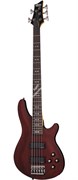 Schecter OMEN-5 WSN Бас-гитара пятиструнная, 2 звуконосителя, корпус липа, гриф клен/палисандр