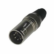 BESPECO XLR5MX Разъем XLR-M кабельный, оболочка металл, замок, 5 pin