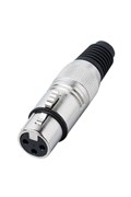 BESPECO XLR3FX Разъем XLR-F кабельный никель 3pin