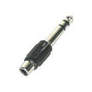INVOTONE AD210S - переходник RCA мама &lt;>6.35мм стерео джек папа, корпус пластик