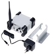 KLARK TEKNIK DW 20BR приёмник стерео 2.4 ГГц Bluetooth, регулировка уровня, выходы Jack и XLR, радиус 30 метров, крепление на стену