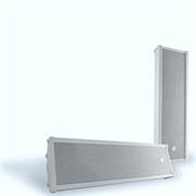 Звуковая колонна для систем Public Address, 20/30W - 100V,  IP55,  металлический корпус, белый