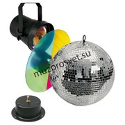 Мобильный набор с зеркальным шаром SHOWTEC Mirrorball set 30 см