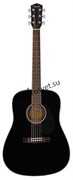 FENDER CD-60S Black WN акустическая гитара, цвет черный