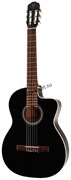 TAKAMINE GC1CE BLK классическая электроакустическая гитара с вырезом, цвет черный.