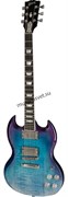 GIBSON SG MODERN BLUEBERRY FADE электрогитара, цвет синий, в комплекте кейс