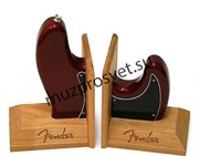 FENDER Bass Body Bookends, Red Подставка для книг
