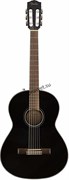 FENDER CN-60S NYLON, BLACK WN Классическая гитара, топ массив ели, цвет черный