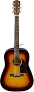 FENDER CD-60 DREAD V3 DS SB WN акустическая гитара, цвет санберст