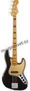 FENDER American Ultra Jazz Bass®, Maple Fingerboard, Texas Tea электрогитара, цвет черный в комплекте кейс