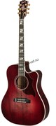GIBSON 2019 Hummingbird Chroma Black Cherry гитара электроакустическая, цвет вишневый в комплекте кейс