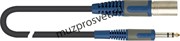 QUIK LOK RKSM344-5 микрофонный кабель Superflex с разъемами XLR папа - Stereo Jack, 5 метров, цвет черный, серия Rok Solid