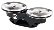 MEINL FJS1S-BK FINGER JINGLES STEEL мини-тамбурин на палец, корпус из гевеи, джинглы из стали, цвет чёрный.