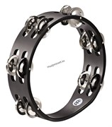 MEINL CTA2S-BK COMPACT WOOD TAMBOURINE, NICKEL PLATED STEEL JINGLES компактный тамбурин, цвет чёрный