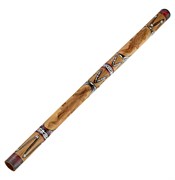 MEINL DDG1-BR WOOD DIDGERIDOO диджериду, бамбук, цвет коричневый с этническим рисунком