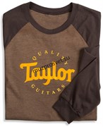 TAYLOR 20215 Baseball T, Long Sleeve, Brown- M Футболка с длинным рукавом, цвет коричневый, размер M