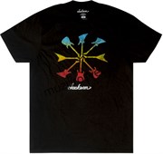 JACKSON GTR SHAPES TEE BLK S футболка, цвет черный, размер S