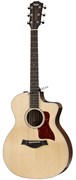 TAYLOR 214CE-CF DLX электроакустическая гитара, цвет натуральный, в комплекте кейс