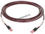 KLOTZ RC5RR030V патч-кабель CAT5, разъемы RJ45-RJ45, UTP, PUR, цвет бордовый, внешний диметр 6.3 мм, длина 3 метра
