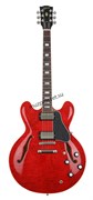 GIBSON 2019 ES-335 FIGURED SIXTIES CHERRY полуакустическая электрогитара, цвет вишневый, в комплекте кейс
