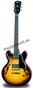 GIBSON CS-336 Figured Top Gloss Vintage Sunburst полуакустическая гитара, цвет санберст, в комплекте кейс