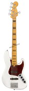 FENDER American Ultra Jazz Bass® V, Maple Fingerboard, Arctic Pearl электрогитара, цвет белый в комплекте кейс
