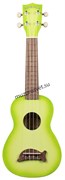 KALA MK-SD/GRNBURST MAKALA SOPRANO DOLPHIN GREEN APPLE BURST укулеле сопрано, цвет Green Apple Burst